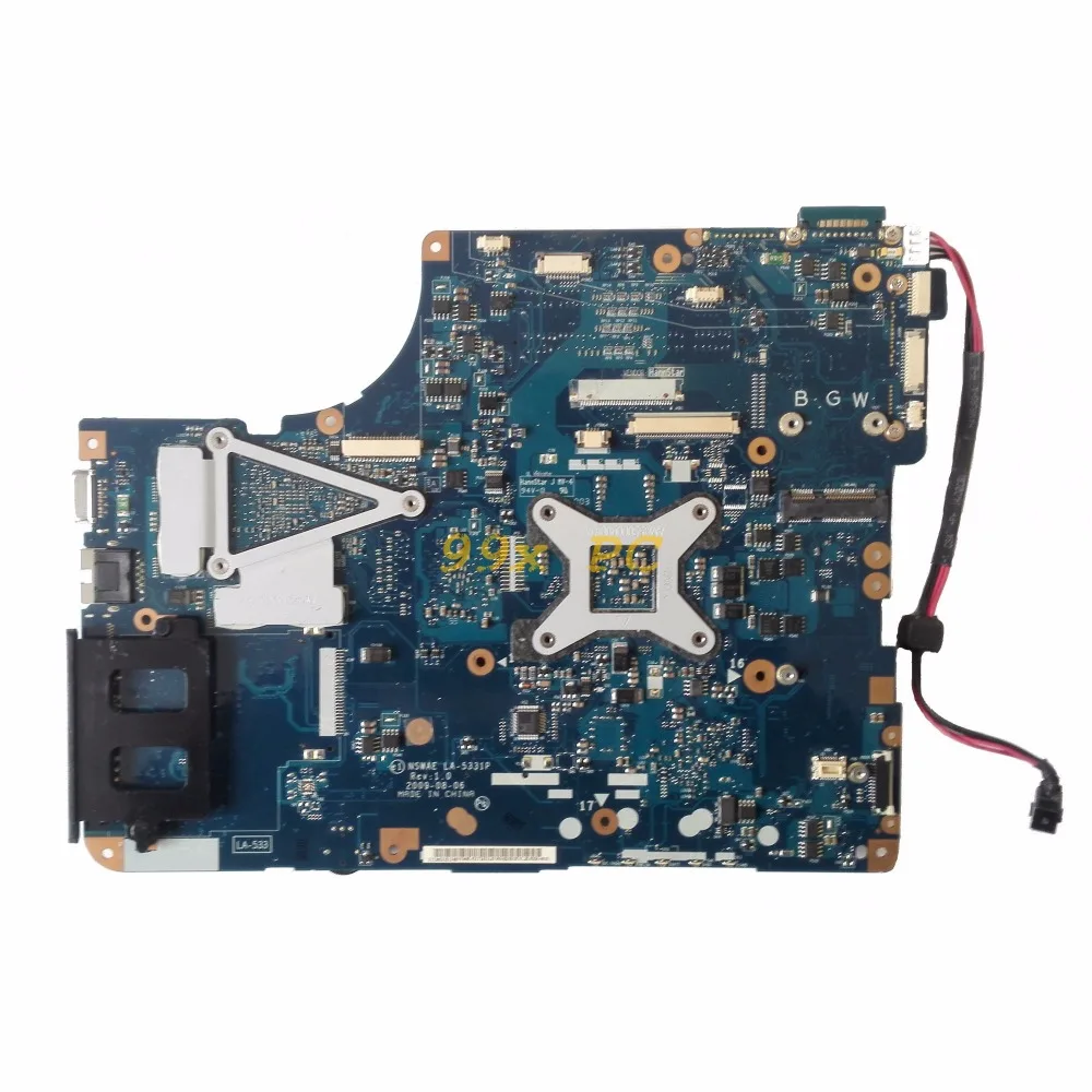 LAOKE для Toshiba Satellite L500 L505 Материнская плата ноутбука W/GPU K000094220 NSWAE LA-5331P DDR2 Тесты ОК |