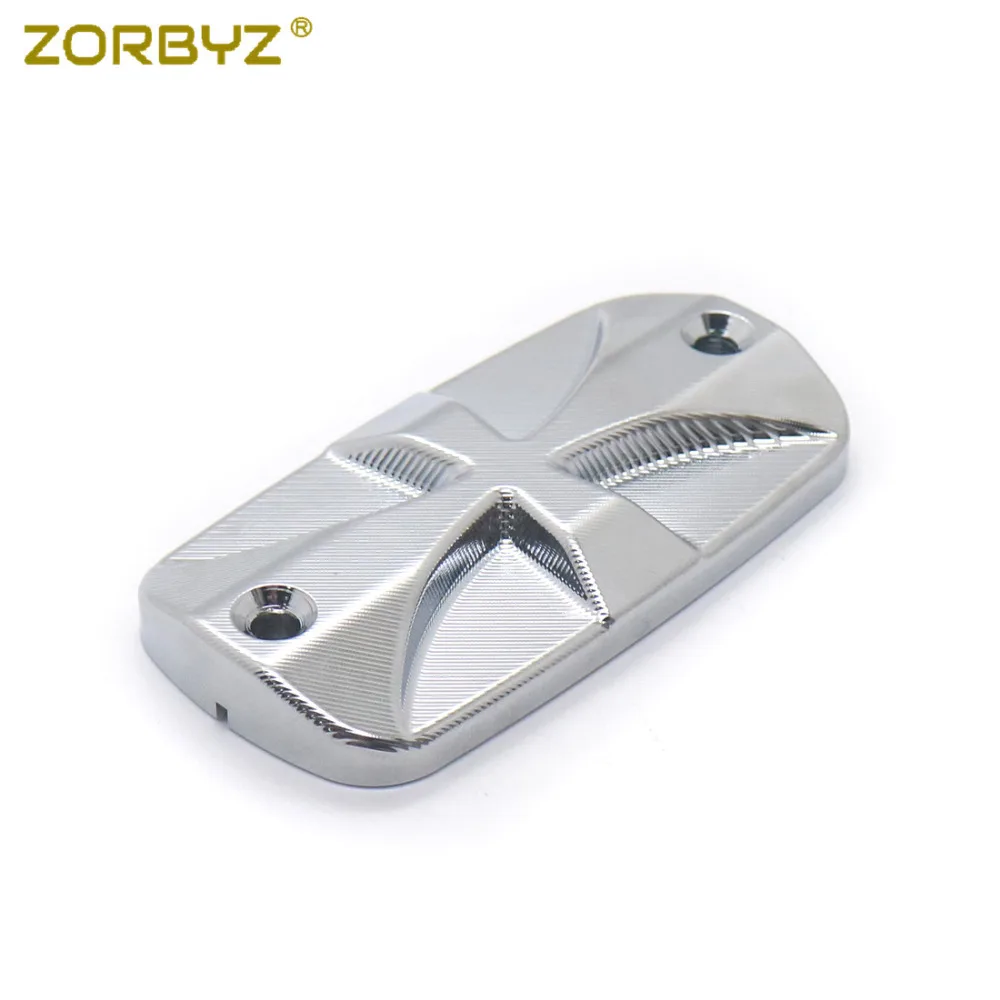 ZORBYZ мотоциклетная хромированная алюминиевая Крестовая передняя крышка