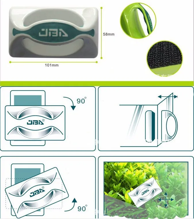 Мощные магнитные Actractor с ручкой для аквариума удалить водоросли от Стекло