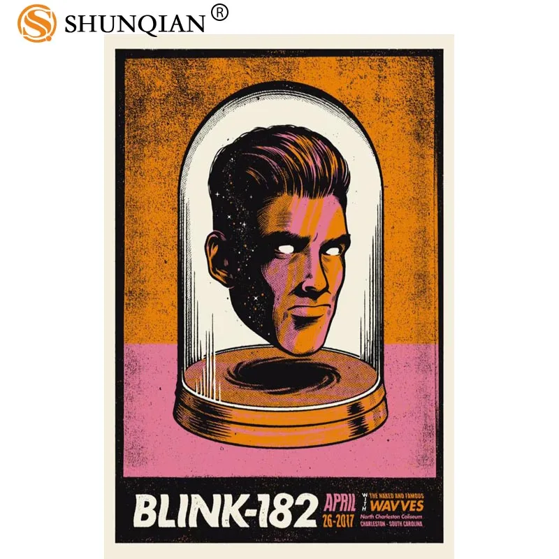 Плакаты на заказ blink 182 художественный интерьер домашней комнаты плакат холсте