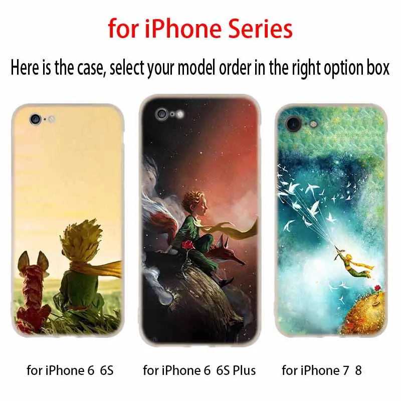 В стиле Маленький принц Роза Лисий Мех чехол силиконовый мягкий для iPhone 12 11 Pro X XS