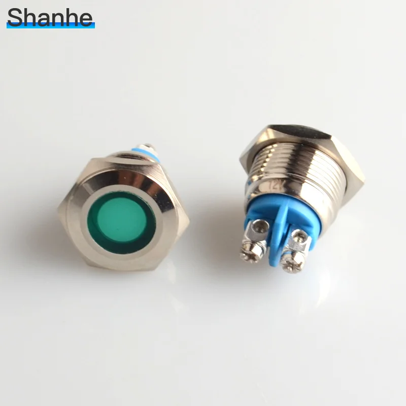22mm Car Boat LED RV Dash Panel Warning Indicator Pilot Light often work with push button switch | Обустройство дома