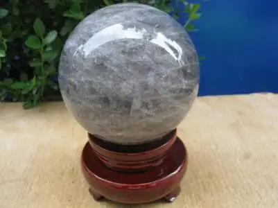Подробная информация о редких природных волосах кварца хрустальный шар|Статуи и