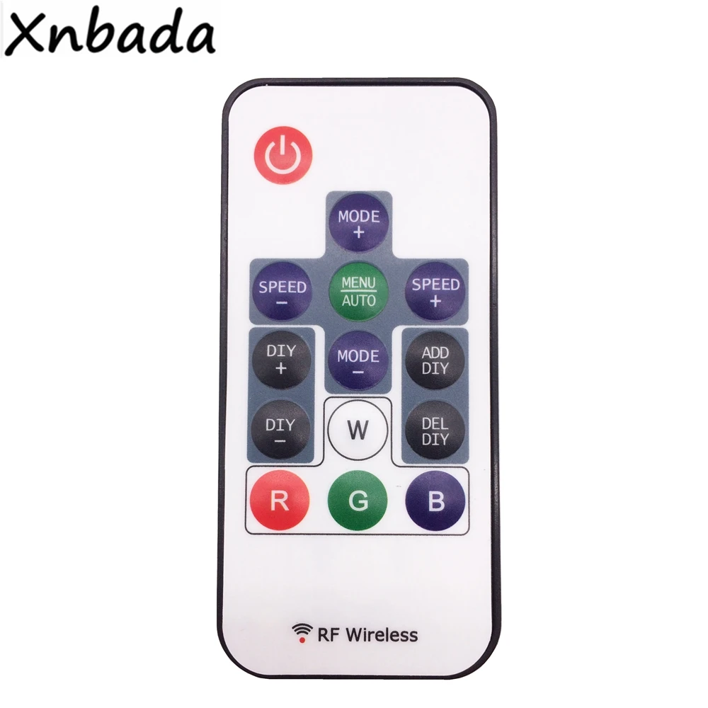 Светодиодные ленты светильник WS2812B WS2811 SK6812 RGB Led контроллер; 14 ключей RF беспроводной пульт дистанционного управления DC5-24V