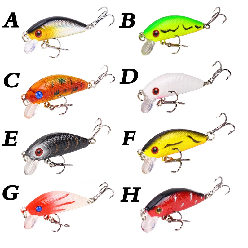 1Pcs Crankbait Fishing Lure Minnow Baits Topwater Floating Isca Artificial Wobblers 5cm 4.2g Colors Fish Tackle | Спорт и