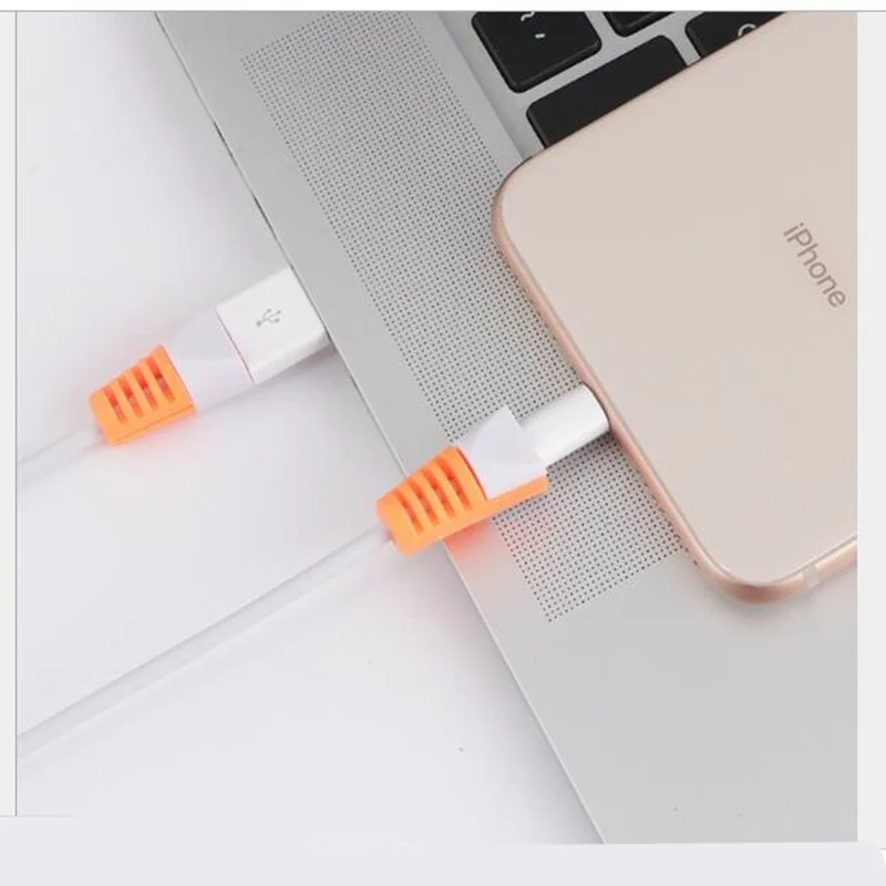 Candy color USB Data Line протектор для зарядки безопасная защита iphone 6 6s 7 8 plus X Xs Max 5 5S SE