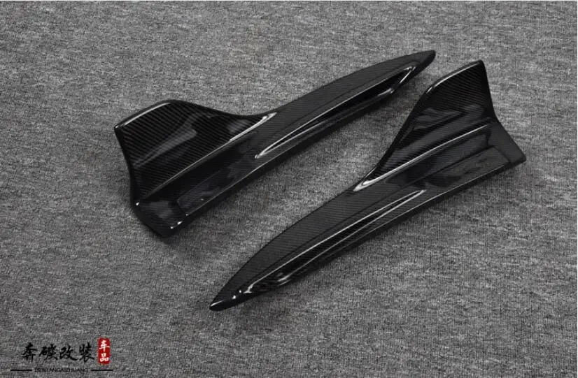 REAR SPLITTERS Углеродное волокно передний бампер спойлер задний багажник диффузор боковые юбки разветвители для Lexus IS IS200t IS250 IS300 IS300F - Цвет: REAR SPLITTERS