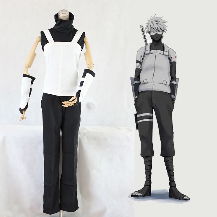 Amime Naruto Shippuden костюм Наруто Hatake Kakashi Мужская одежда для костюмированной вечеринки