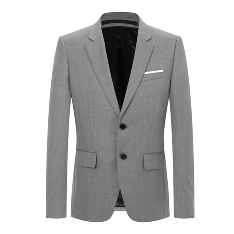 

2018 New style coats Men's casual fashion single breasted high quality blazers men jackets, Men's business blazers