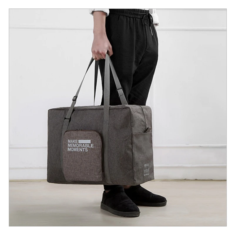 Wobag Большая вместительная модная дорожная сумка, одноцветная женская сумка для выходных, Большая вместительная сумка для путешествий, сумки для багажа