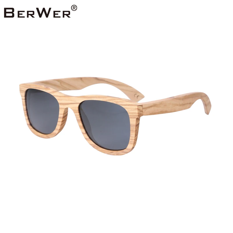 BerWer 2020 wood Sunglasses Wooden Polarized Men Sun Glasses UV400 Protection Eyewear in Cork Box | Аксессуары для одежды
