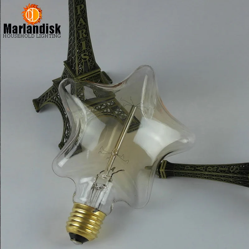 Винтажные лампочки Эдисона 40W 220 V-240 V E27 ретро лампа Эдисона с вольфрамовой нитью лампы для фестиваля подвесной светильник(SL-50