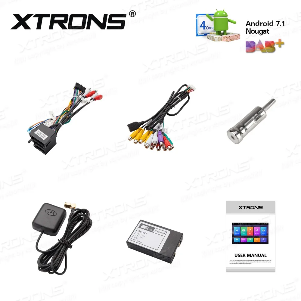 XTRONS 2 Din 7 &quotAndroid 1 Радио Стерео Автомобильный GPS DVD плеер для FIAT BRAVO 198 2007 2008 2009 2010 2011