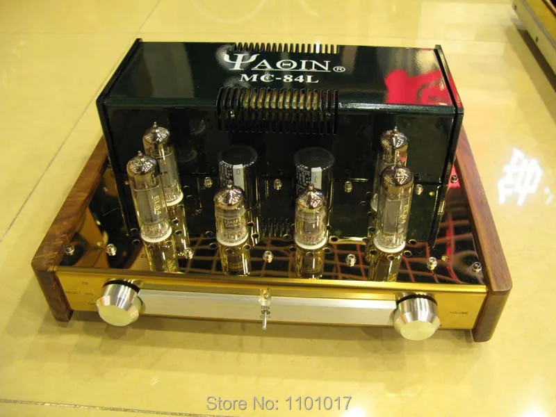 YAQIN MC-84L двухтактный ламповый усилитель HIFI EXQUIS класса А интегрированный 6p14 или EL84