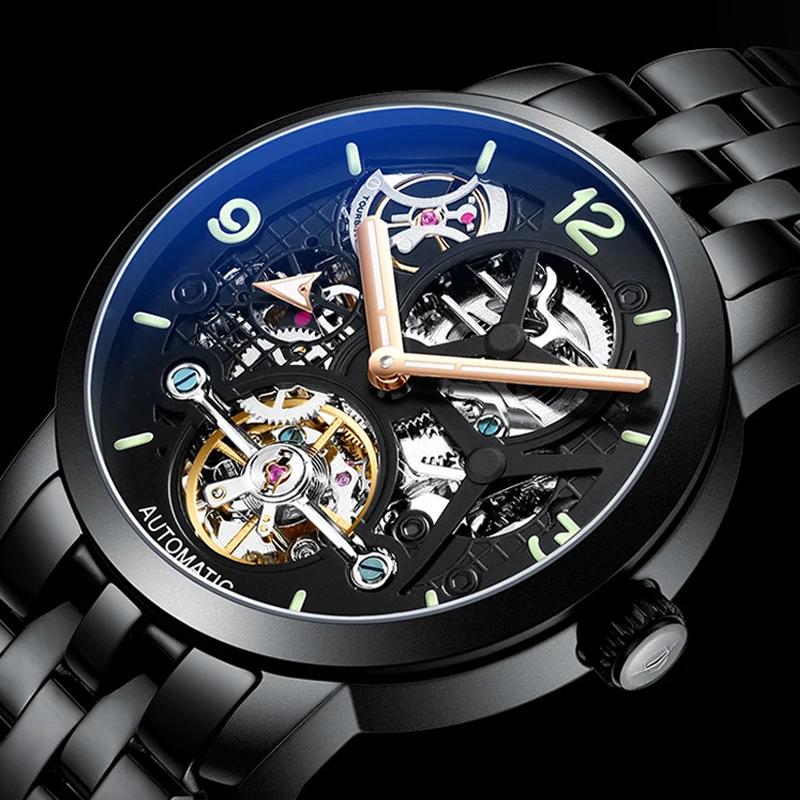 AILANG time Роскошные Брендовые Часы Лучшие Автоматические механические часы мужские