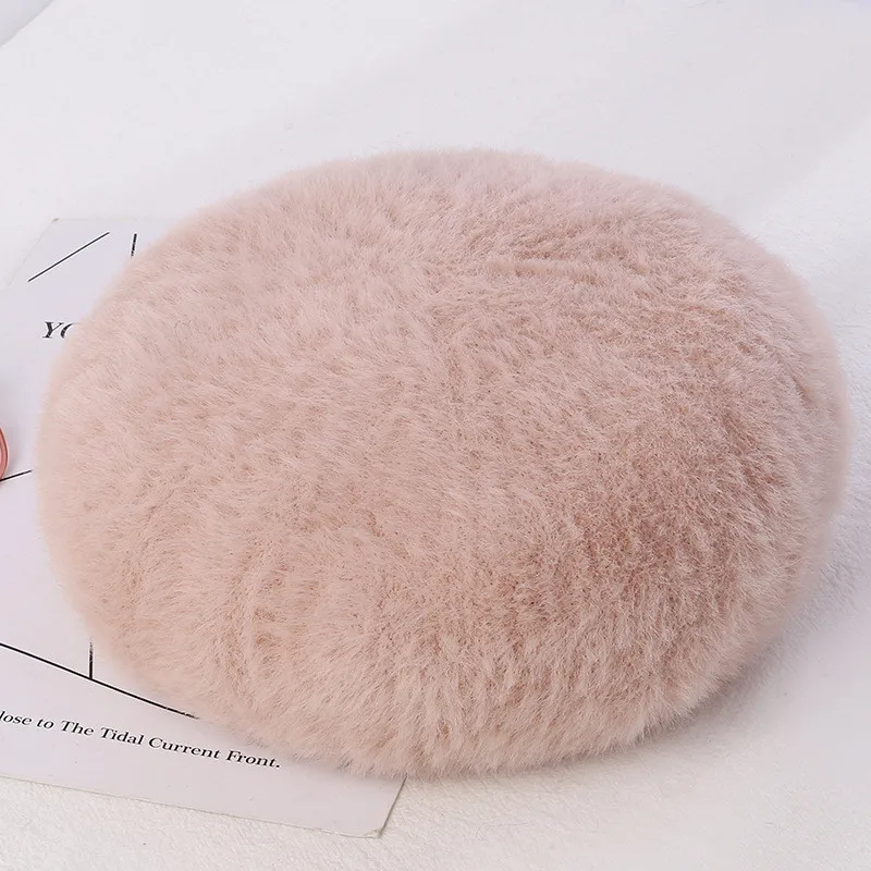 PINK VISROVER, новые зимние однотонные шерстяные дизайнерские кепки Bonias, береты для женщин, кашемировые береты для девочек, Повседневная Кепка высокого качества - Цвет: PINK