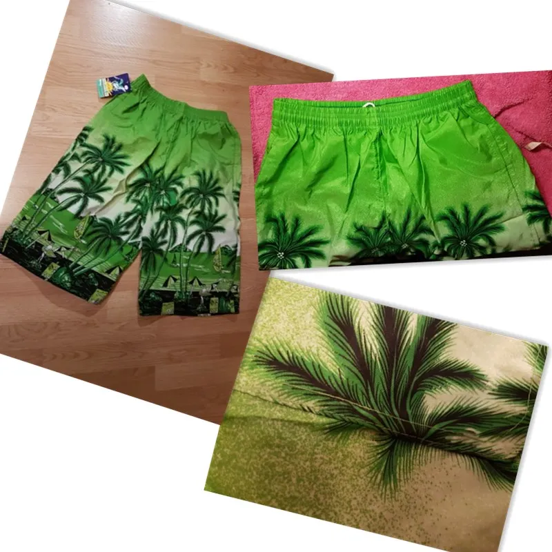 

Nice Vogue Mens Beach Shorts Printed Coconut Palm Tree Casual Board Shorts Swimwear Elastic Waist Quick Dry Short Boxers Y1286