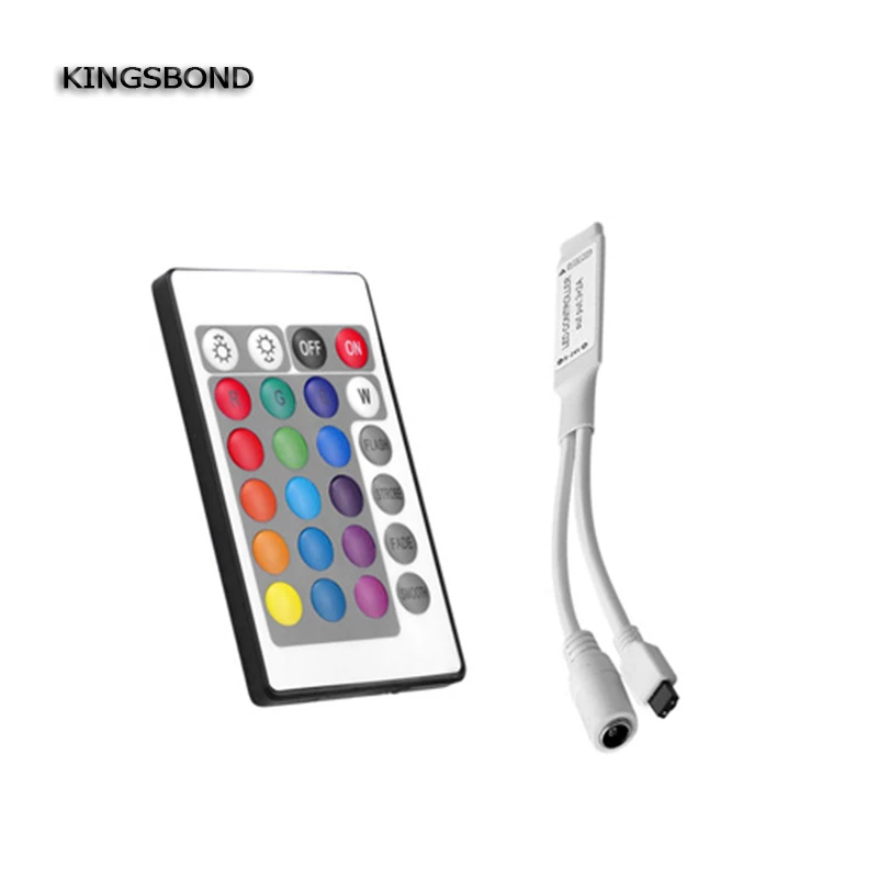 RGB Светодиодная лента 5050 5 м 300 светодиодов (60 светодиодов/м) DC12V изменение цвета + 24