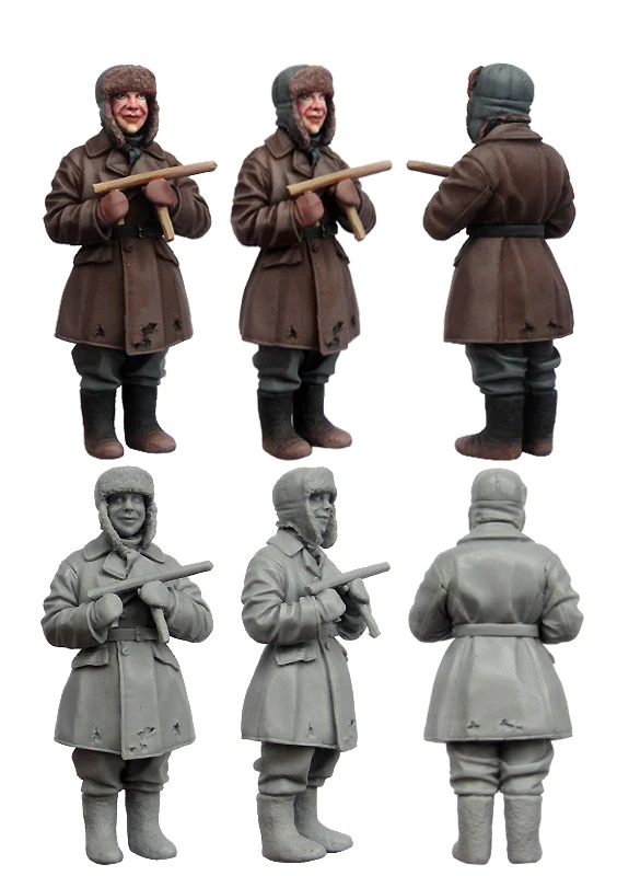 [Tuskmodel] Фотополимерная модель в масштабе 1 35 детская война набор 4|model figure kits|resin model