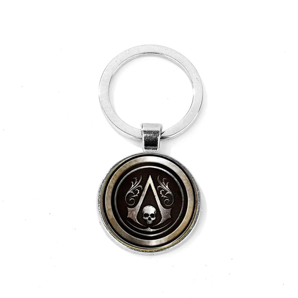 SIAN Fashion Эцио из Assassins Creed брелок Creed значок время драгоценный камень сплав игровой брелок для ключей фильм периферийный Сувенирный брелок Llaveros
