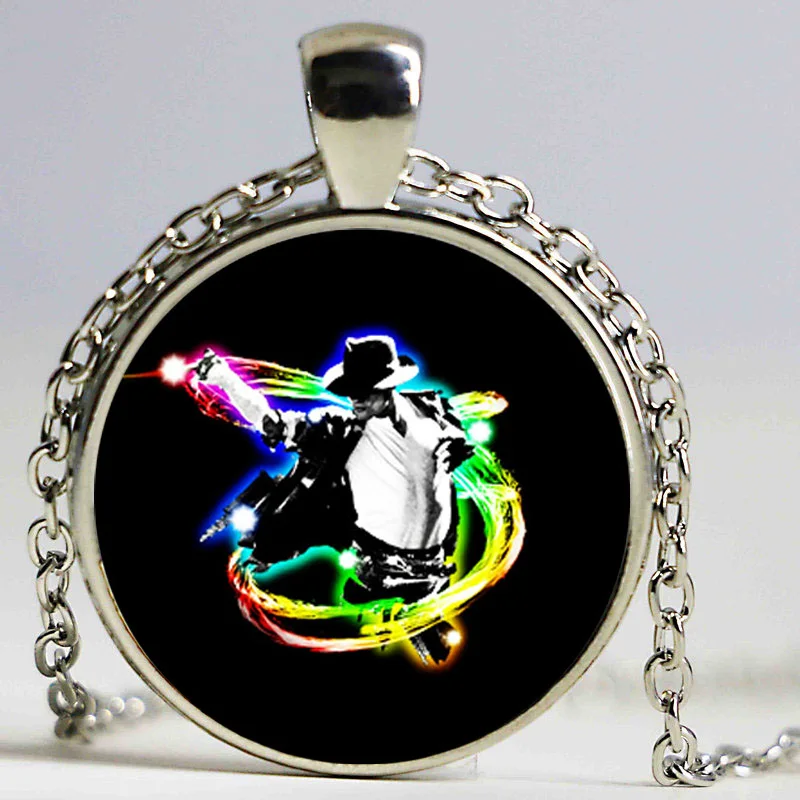 Майкл Джексон кулон ожерелье dingyi 2016 новое панк из стекла Длинные ожерелья для