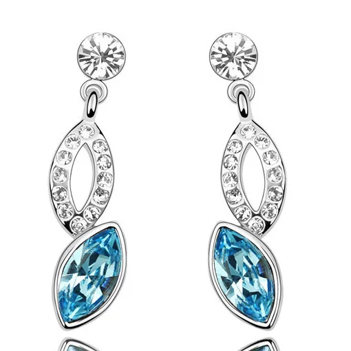 Хрустальные серьги ангельские глазки полая вода дропшиппинг подарок для девушки