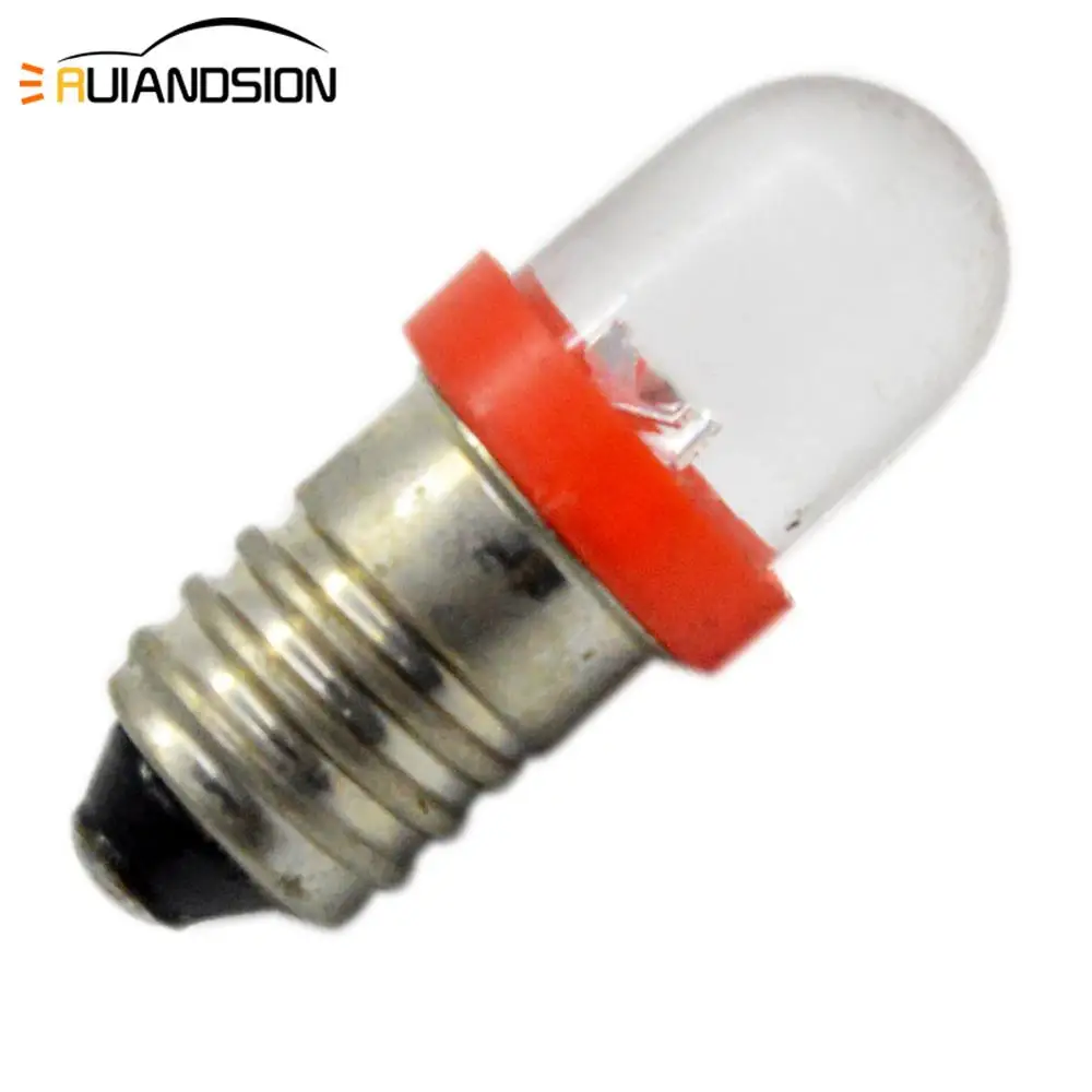 RUIANDSION 2x Высокое качество 6V F5 E10 винт база 12v Светодиодный Индикатор Интерьер