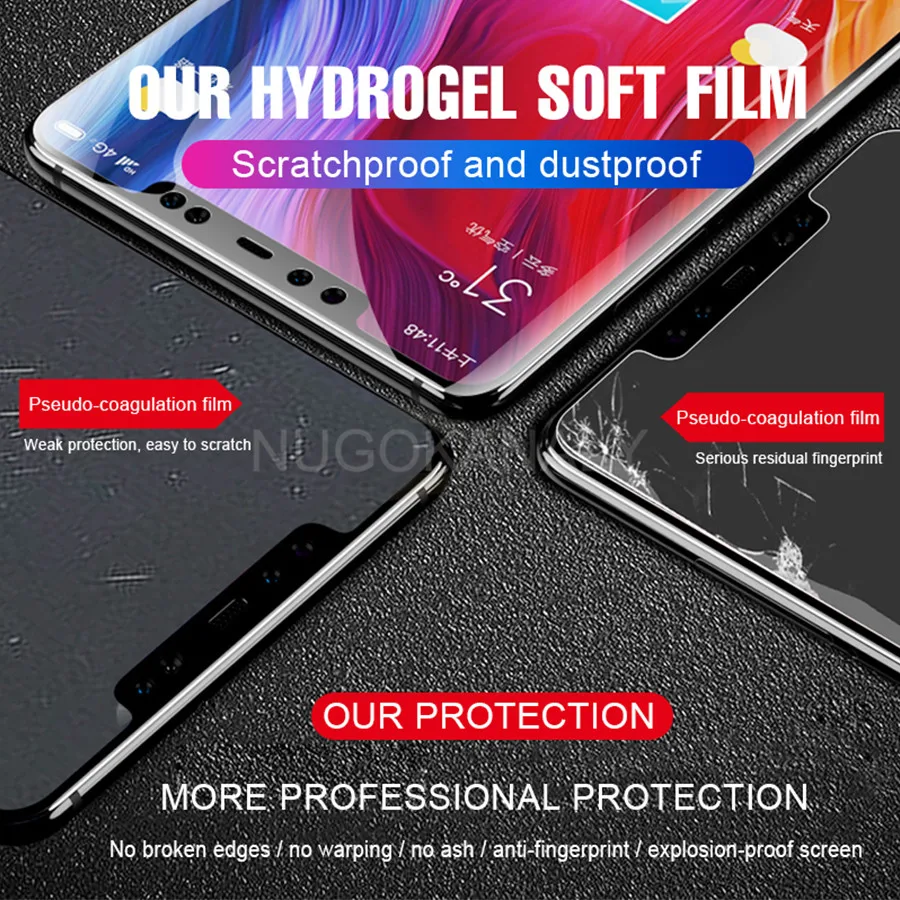 Гидрогелевая мягкая пленка 3D полное покрытие протектор экрана для Xiaomi Redmi Note 7 6 5 Pro 6A S2 Y2 ультра тонкая прозрачная пленка