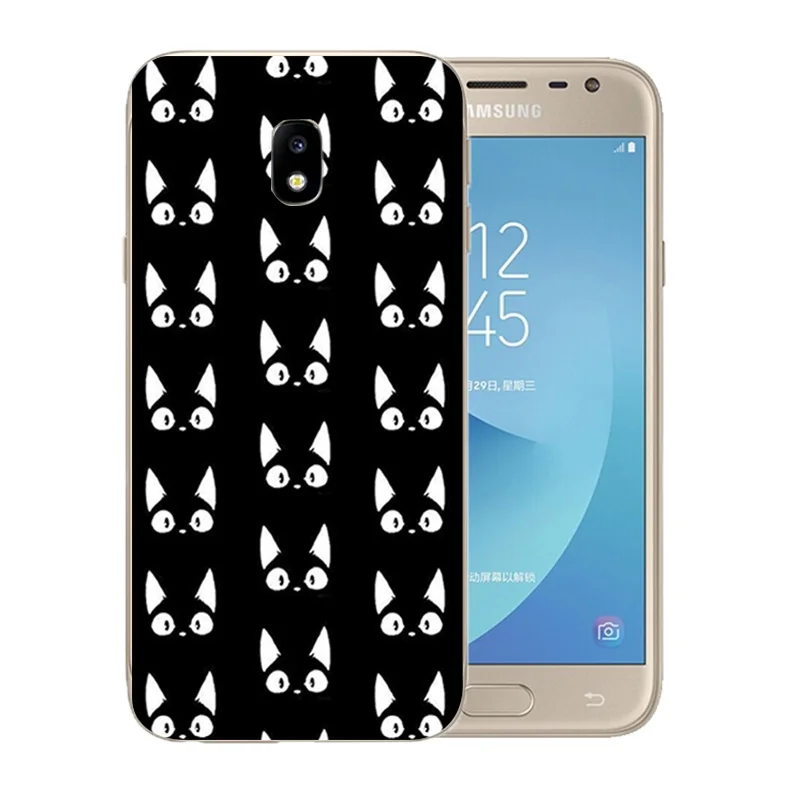 Чехлы для телефонов чехлы Samsung J3 2017 силиконовая задняя крышка J330F мягкий ТПУ с 3D