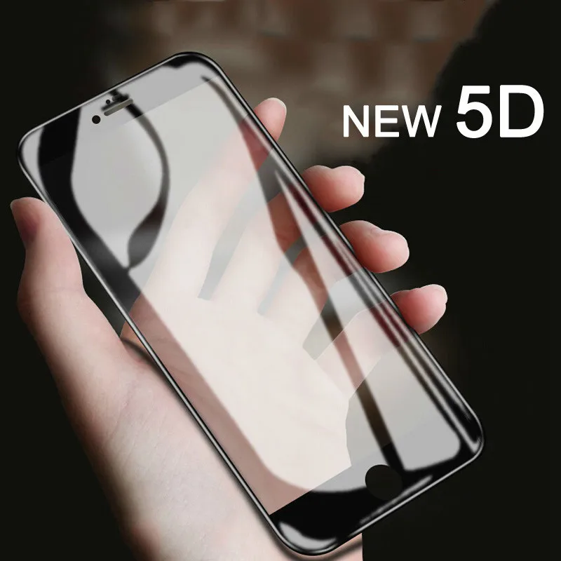 Protective Glass on the For iPhone 6 6S Plus Tempered Screen Protector 5D 8 7 X Film 4D | Мобильные телефоны и аксессуары