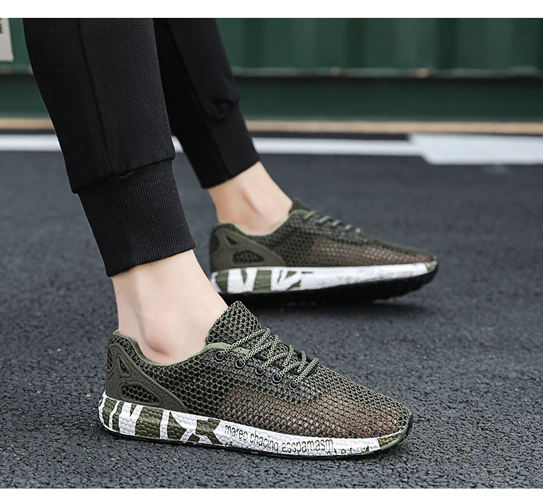 SHANTA/Классические Zapatillas; коллекция года; летние модные сандалии для мужчин; пляжная дышащая мужская обувь из сетчатого материала; брендовая повседневная мужская обувь
