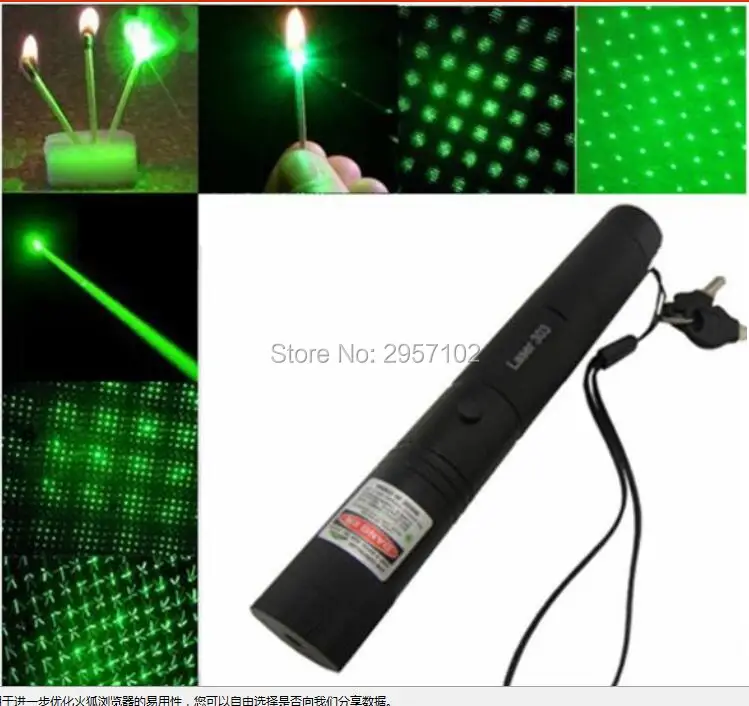 

Super Powerful Military 500W 500000m 532nm Green Laser Pointer Lazer Flashlight Light Burning Match,Burn Cigarettes Hunting
