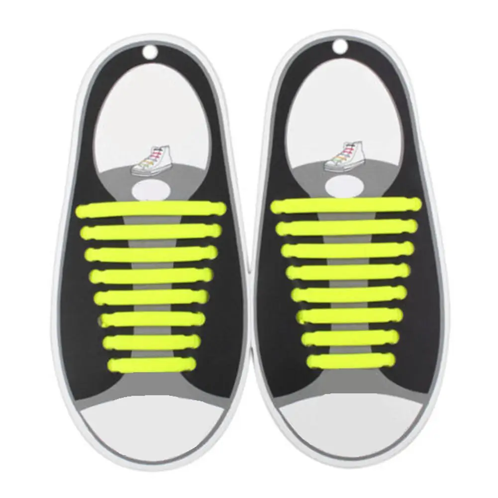 Lazy Elastic Silicone Lace No Tying Shoe Laces Running Tennis Shoes Hot Ropes Shoes Accessories For Men Women
