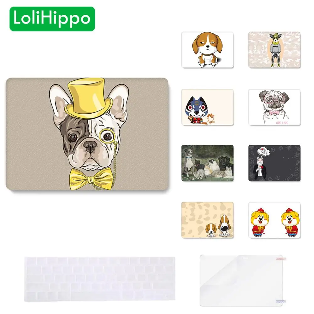 LoliHippo животных серии защитный футляр для ноутбука Apple Macbook Air Pro 11 13 15 дюймов собака