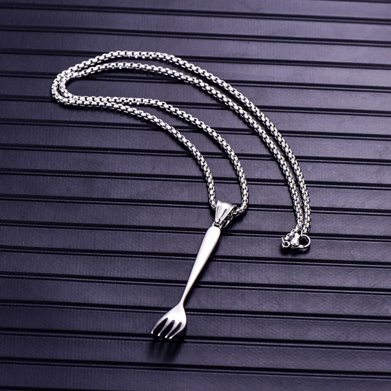 ZFVB Новый Классический западный нож ложка ожерелье в виде вилки для мужчин и