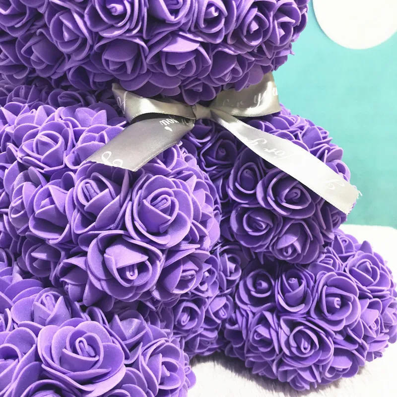 45 см креативные Diy подарки фиолетового цвета цветы из материала pe кролик узор
