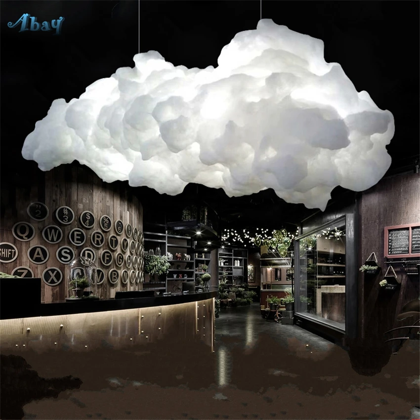 Goede Nordic Cloud Slaapkamer Hanglampen Woonkamer Suikerspin Lantaarn Prinses Kamer Lampen Decor Bar Winkel Retro Opknoping Armaturen