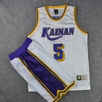 cosplay costume kainan school no 5 takasago basketball jersey shorts suit men sportswear uniform set size m xxl