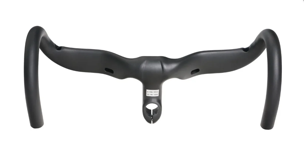 Black UD Matte Carbon Road Track Bike Bicycle Racing Drop down Integrated Bar Stem Handlebar | Спорт и развлечения