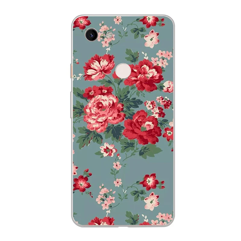 ciciber New Fashion Phone Cases For Google Pixel 3 2 XL Case Soft TPU Back Cover for 3XL 2XL Flower Funda Capa Coque |