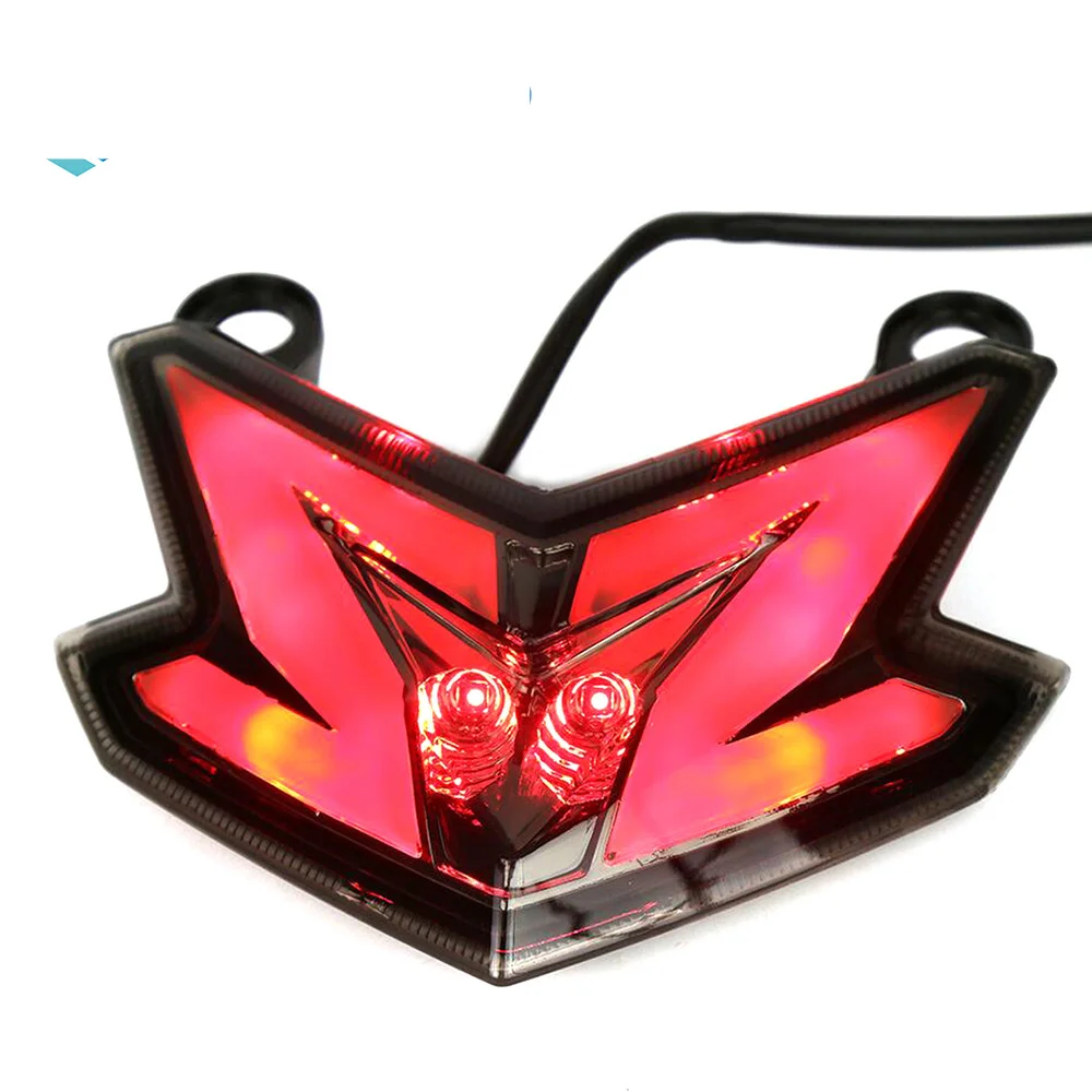 

Motorcycle Tail Light LED Motorbike Brake Rear Lamp Turn Signal indicator Flasher For Kawasaki Z800 ZX6R Z125 2013-2016