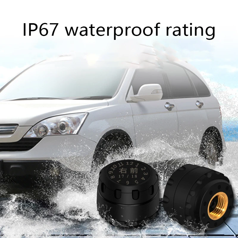 Солнечный автомобиль шины Давление монитор TPMS автомобильных шин Обнаружение