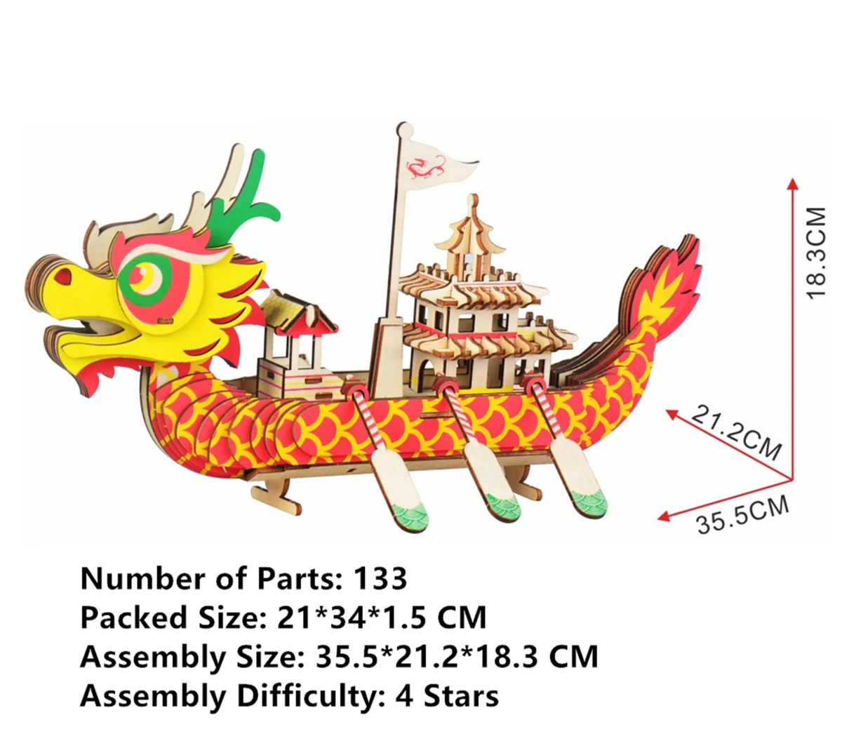 Лазерная резка новая сборка Сделай Сам обучающая игрушка 3D деревянная модель