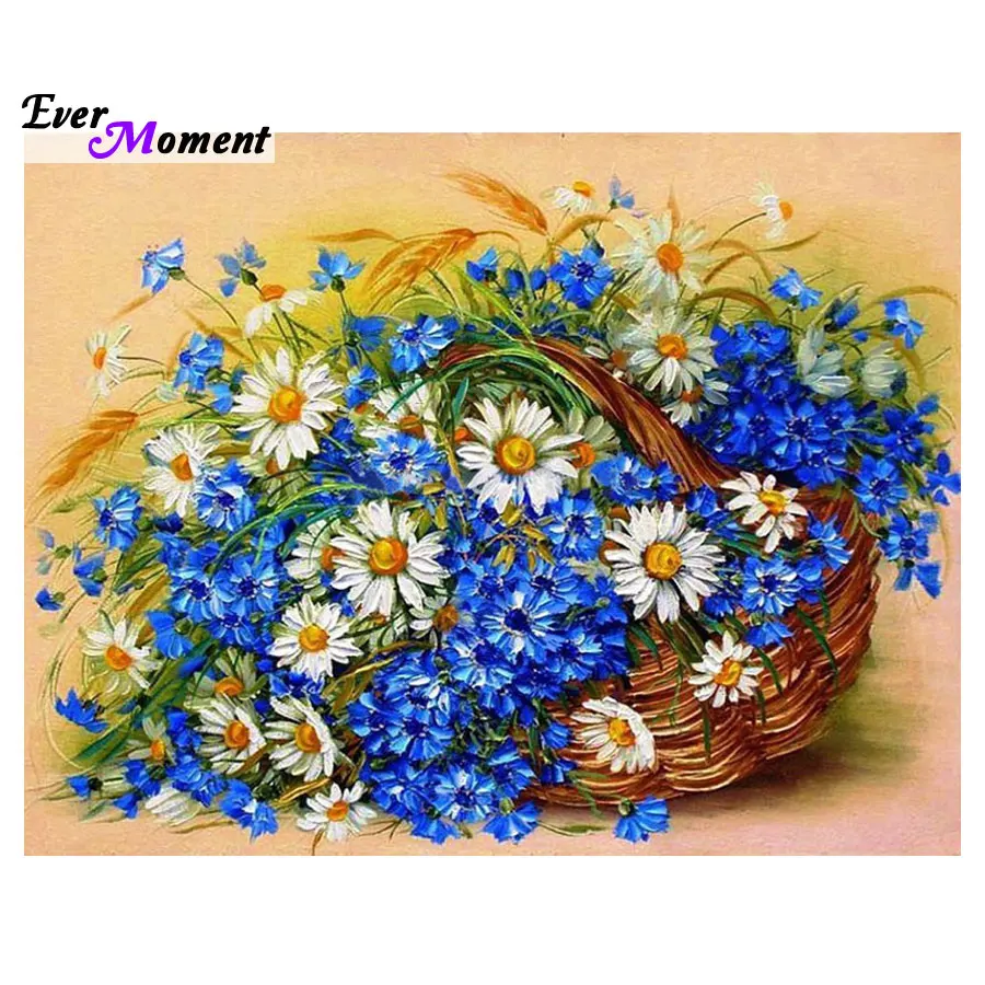 Алмазная картина цветы квадратные стразы ASF207 | Дом и сад