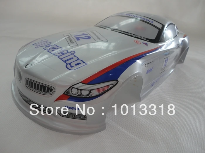 Ewellsell 042 190 мм ПВХ Окрашенный корпус 1/10 для 1:10 RC автомобиль белый/серебристый 2