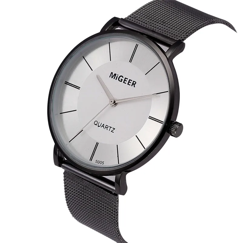 2017 Модные женские Аналоговые кварцевые наручные часы из нержавеющей стали с