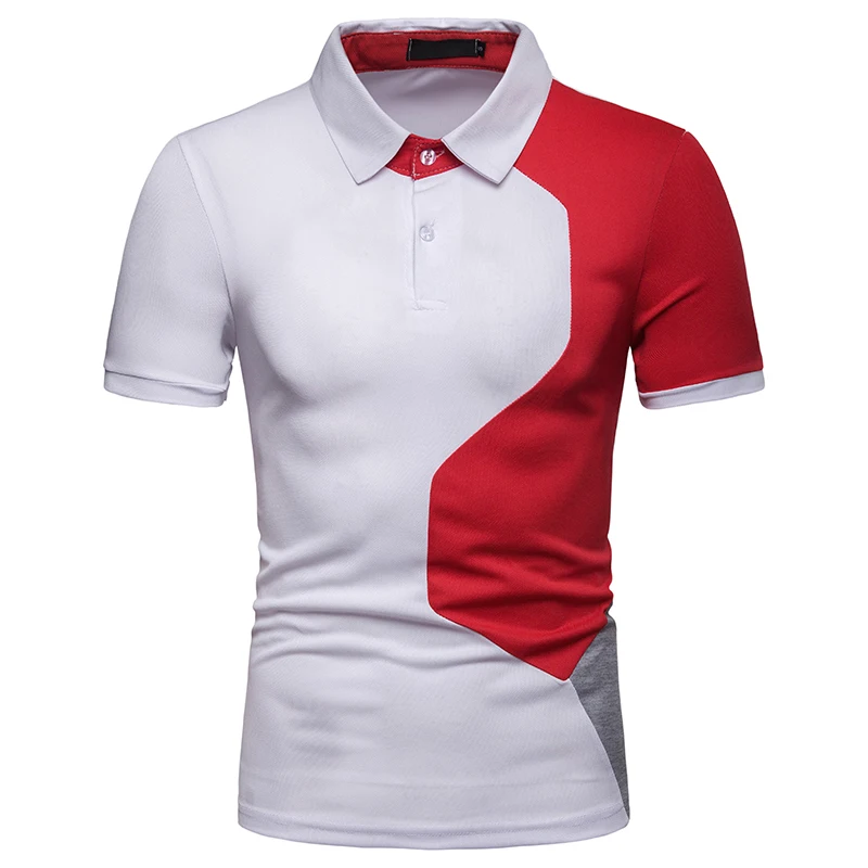 Covrlge Мужская Летняя мода Camisa рубашки поло высокого качества с коротким рукавом Мужская s рубашка поло бренды дышащие брендовые футболки MTP117 - Цвет: White