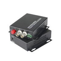 2 ch video fiber optical media converters 2 bnc transmitter receiver single mode 20km for cctv surveillance system