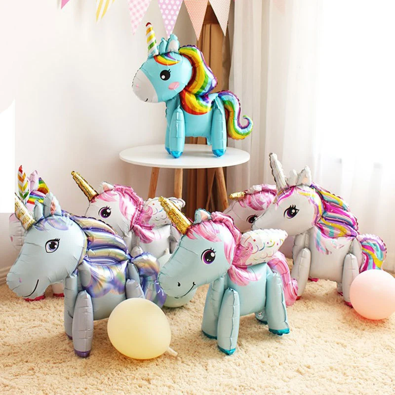 3D мультфильм в форме единорога Цвет стерео пони Группа собранном виде