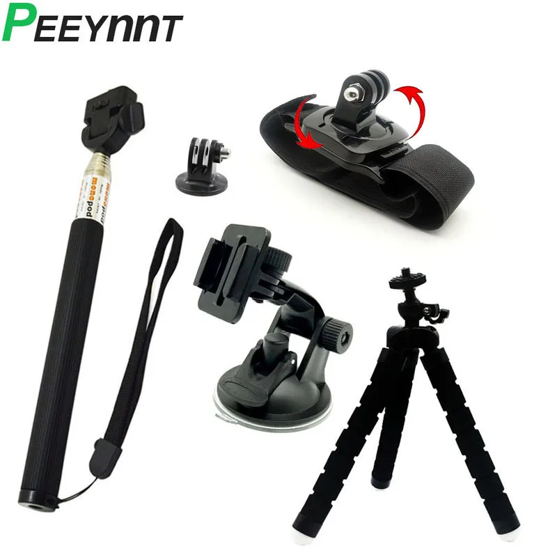 Набор аксессуаров Peeynnt для Gopro hero 7 Go pro 6 5 4 штатива селфи на лямках Xiaomi Yi 4K SJCAM SJ4000 EKEN